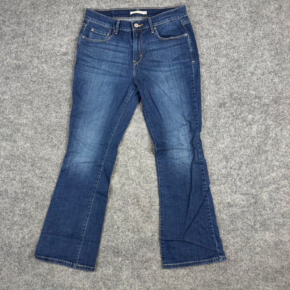 Levi's Jeans Womens Size 8 515 Bootcut Dark Wash Denim Stretch Mid Rise Casual